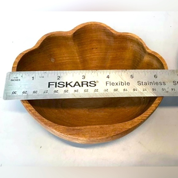 24 pc set 8 - 3pc place setting plate bowl mug homemade wood Tiki MCM Retro - Picture 6 of 7